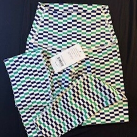 TAVI - High Waisted 7/8 Tight -Mojito Design (Blue/Wht/Grn)- NWT - Picture 4 of 6